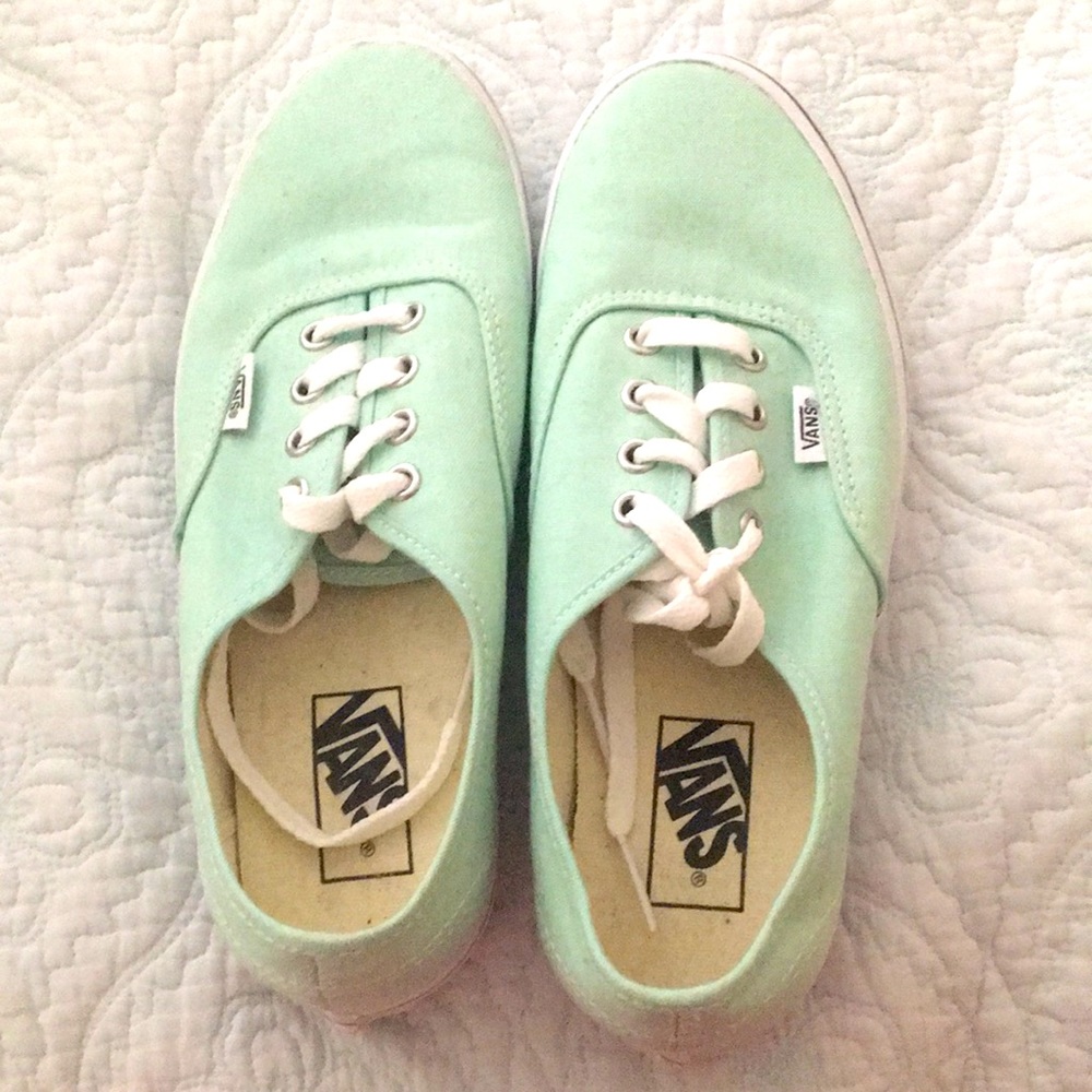 Light blue Vans! Size 7.5.